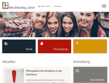 Tablet Screenshot of berufskolleg-juelich.de